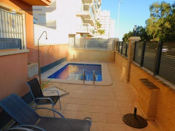 3 bedroom apartment with garage, storage room and pool